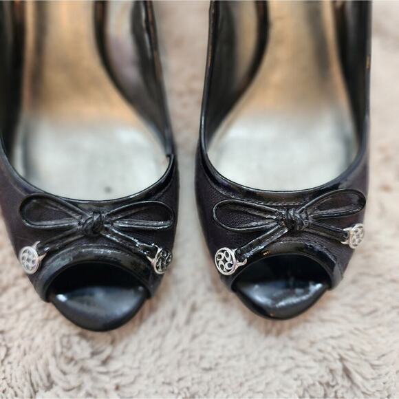 COACH PAOLA BLACK WEDGE SIZE 7.5 - Picture 9 of 9